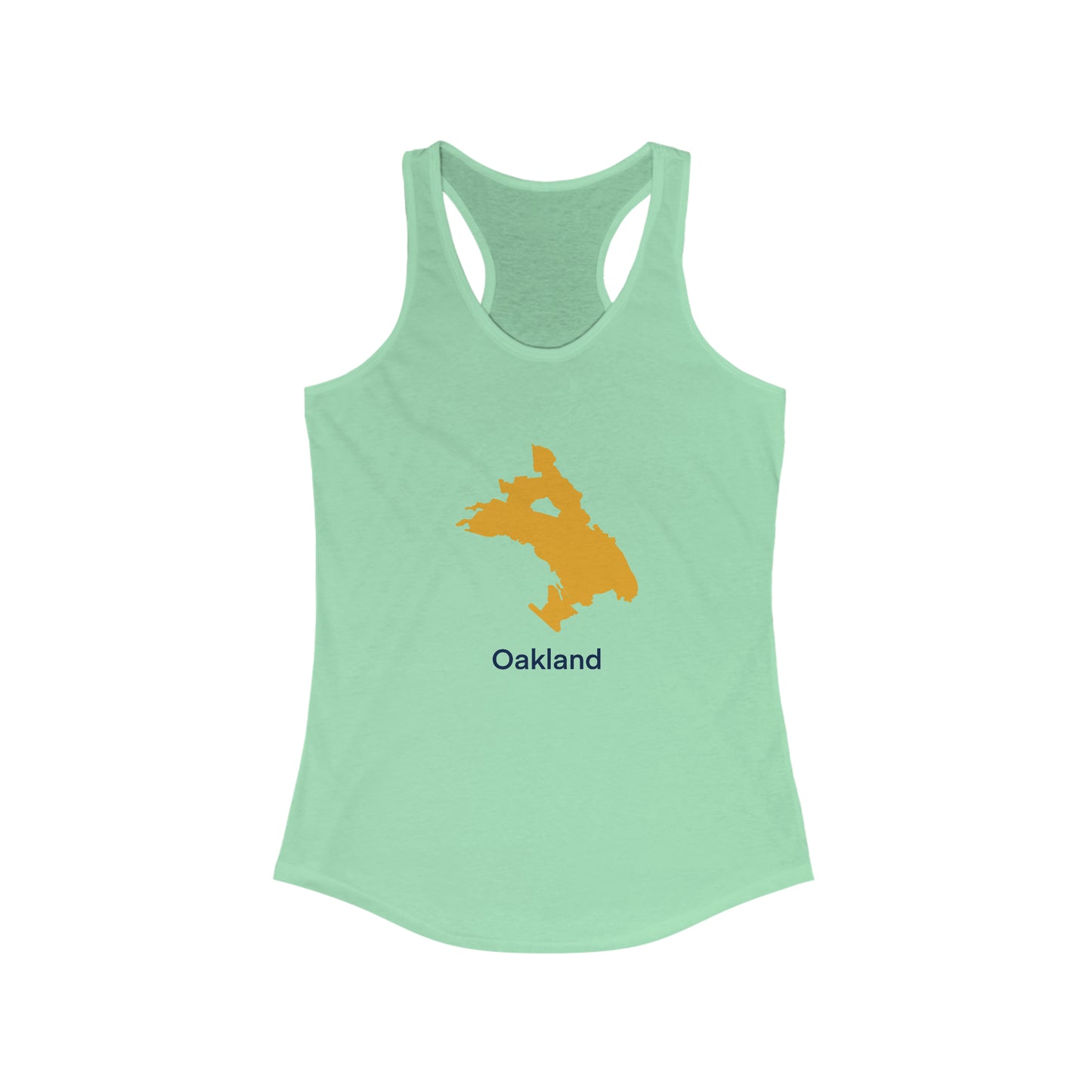 Chicago in Yellow Women's Ideal Racerback Tank