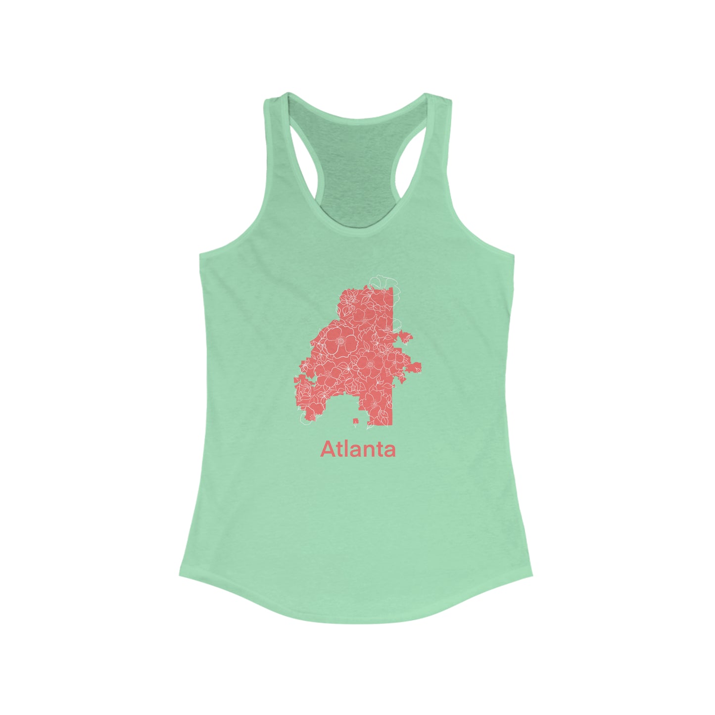 Atlanta in Bloom Women's Ideal Racerback Tank