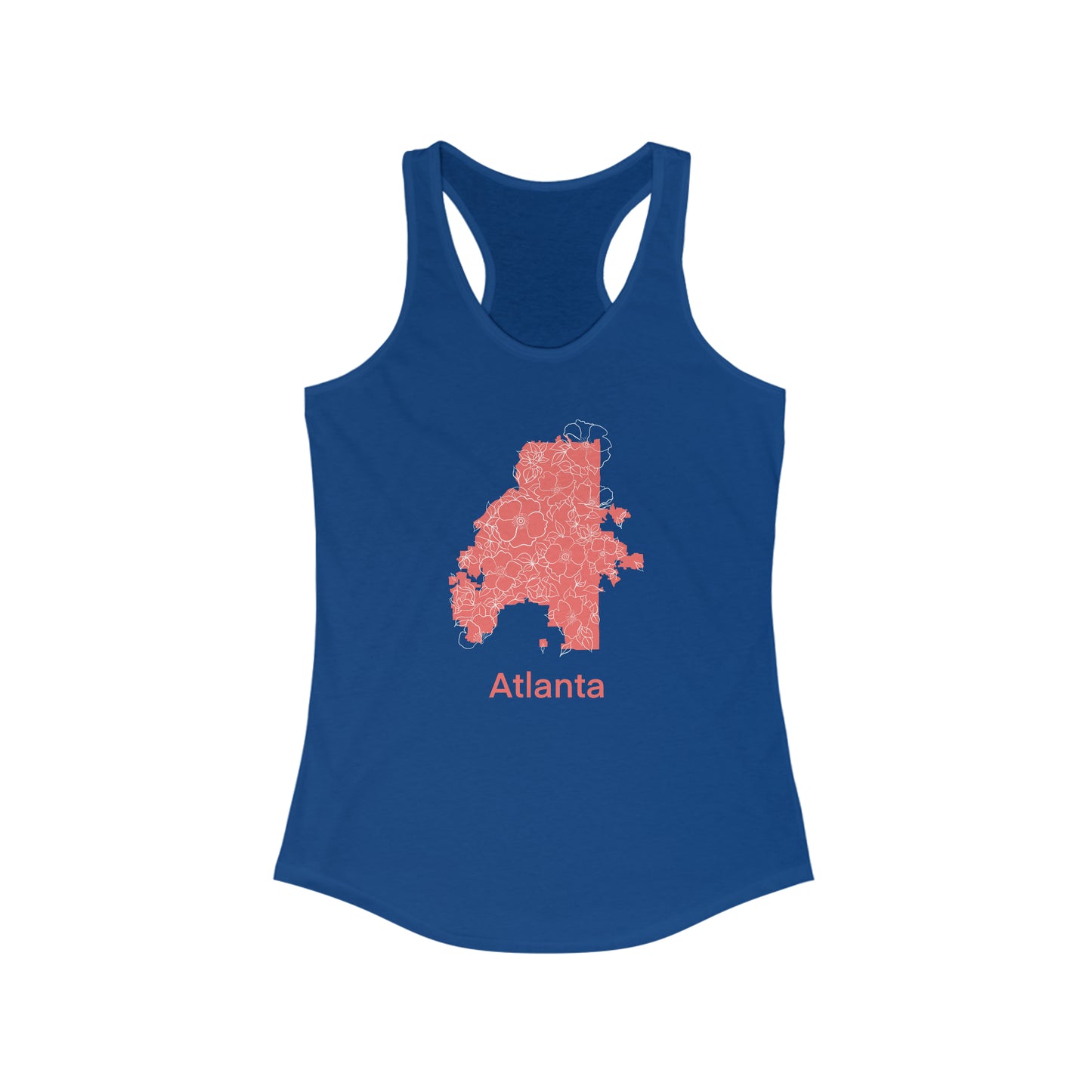 Atlanta in Bloom Women's Ideal Racerback Tank
