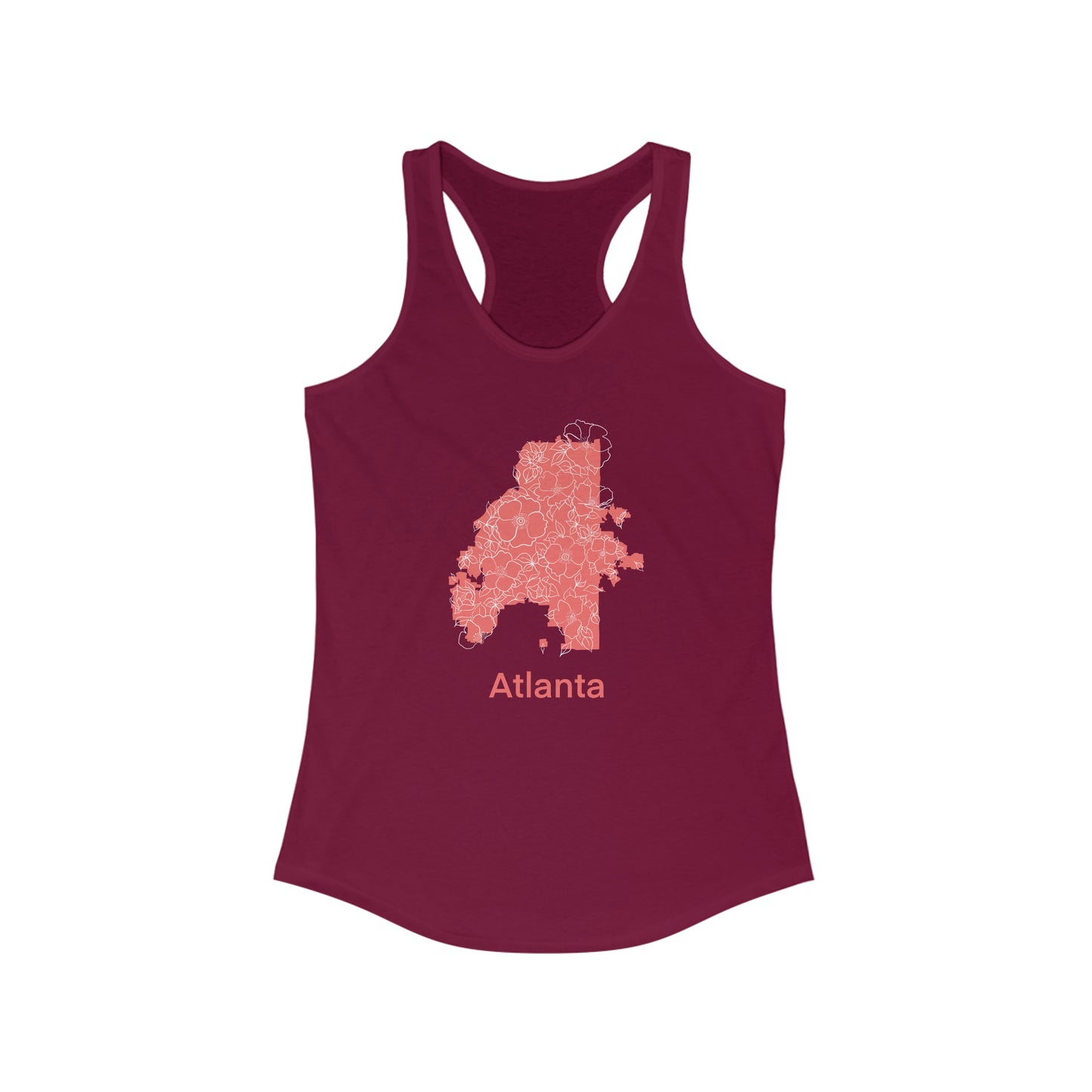 Atlanta in Bloom Women's Ideal Racerback Tank