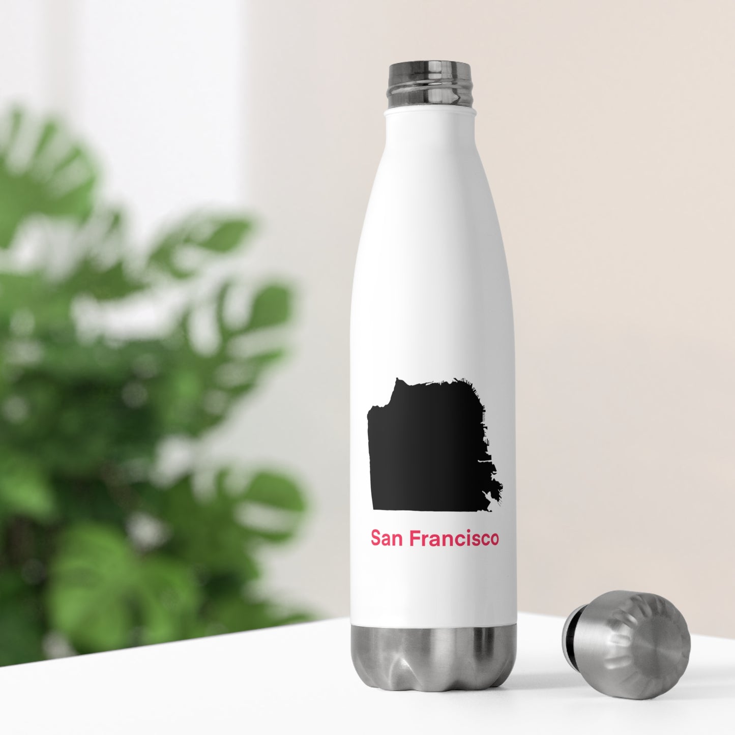 San Francisco in Black and Hot Pink 20oz Insulated Bottle