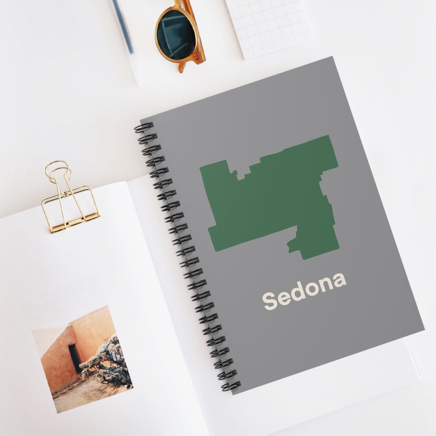Sedona in Green Spiral Notebook - Ruled Line