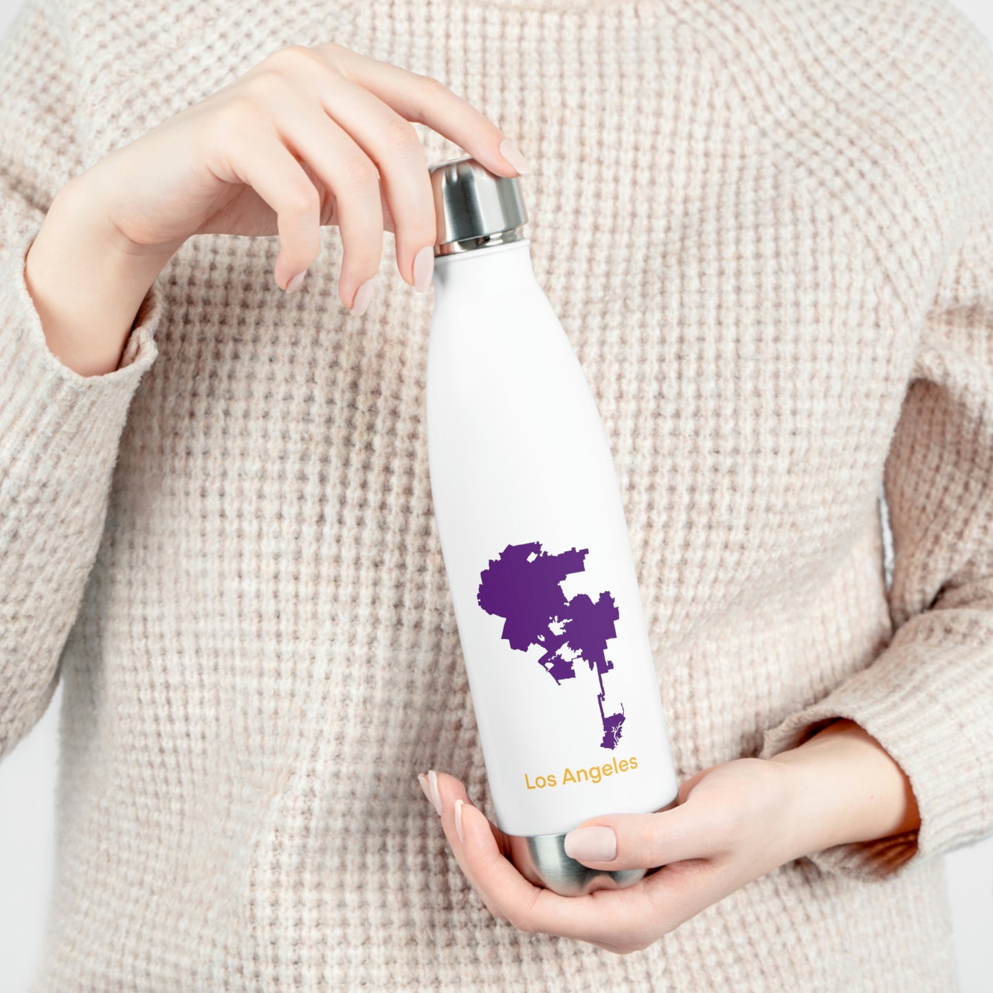 Los Angeles Purple and Yellow 20oz Insulated Bottle