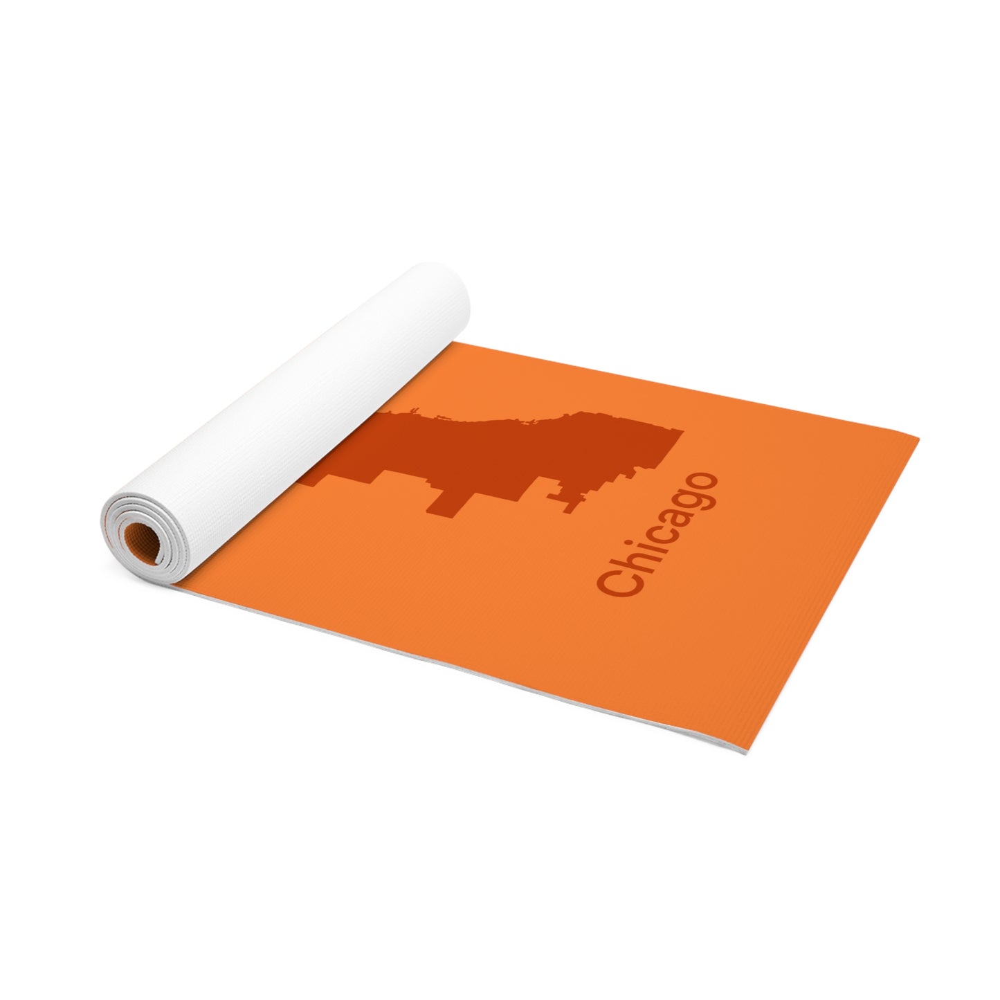 Orange Foam Yoga Mat - Chicago Burnt Orange