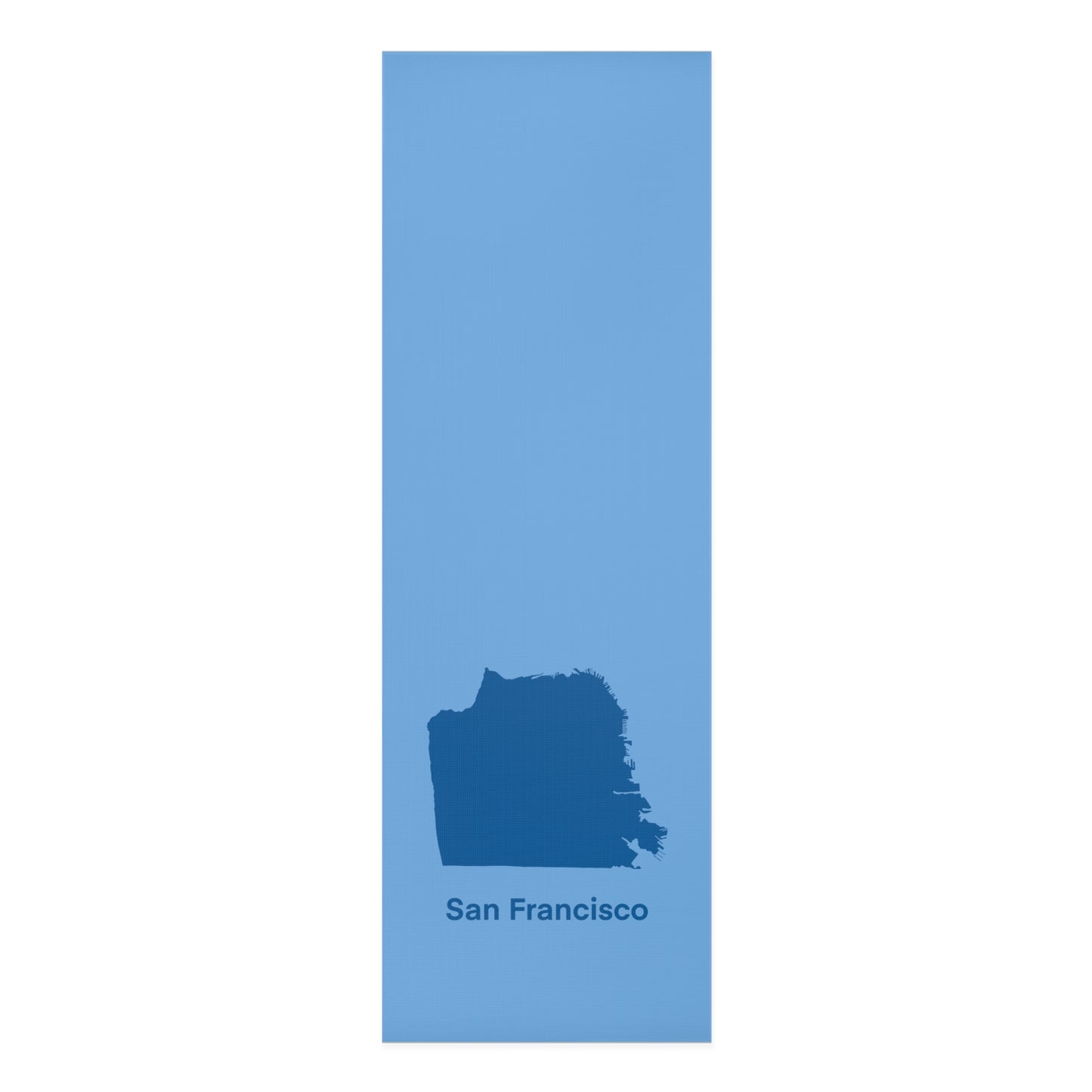 Light Blue Foam Yoga Mat - San Francisco Blue