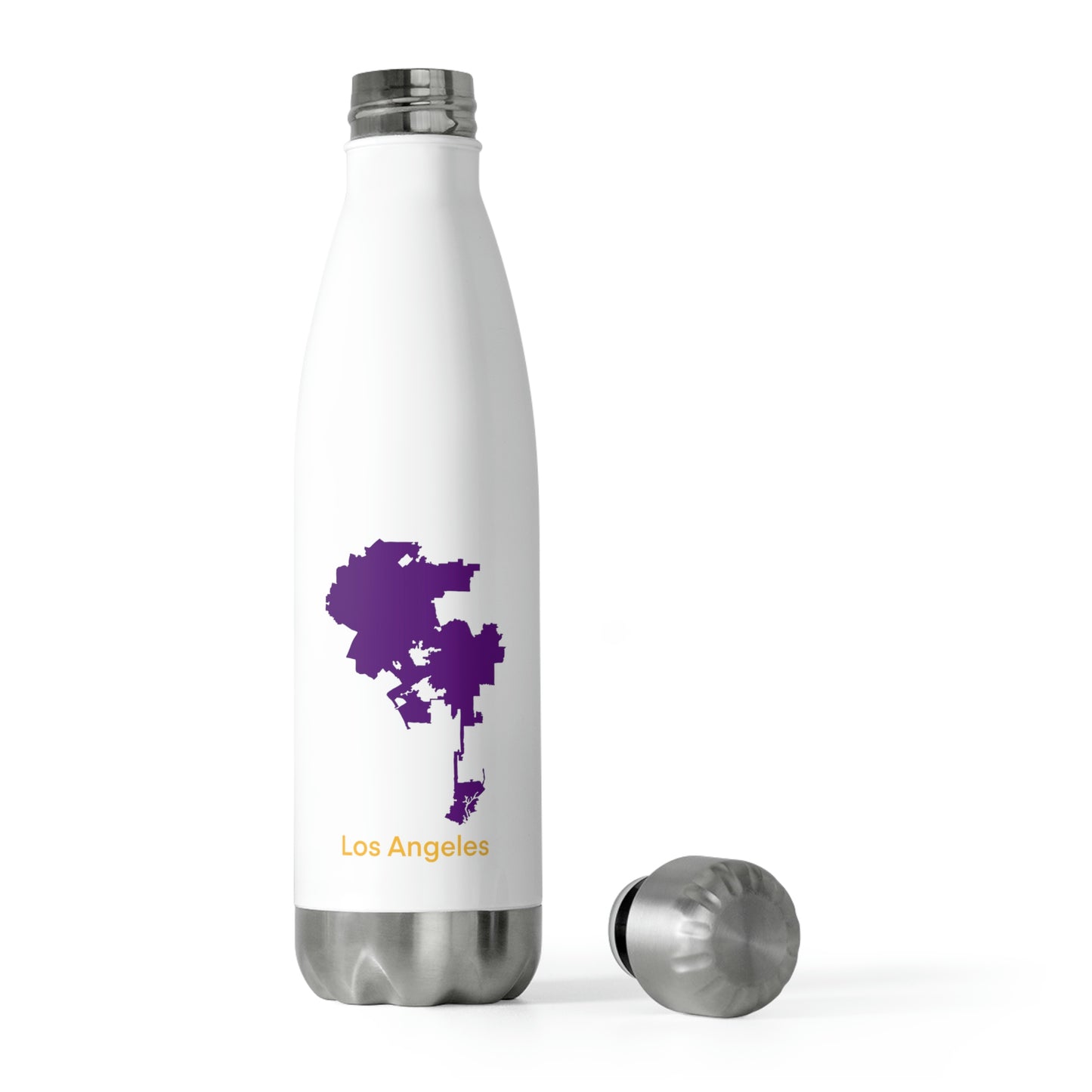 Los Angeles Purple and Yellow 20oz Insulated Bottle