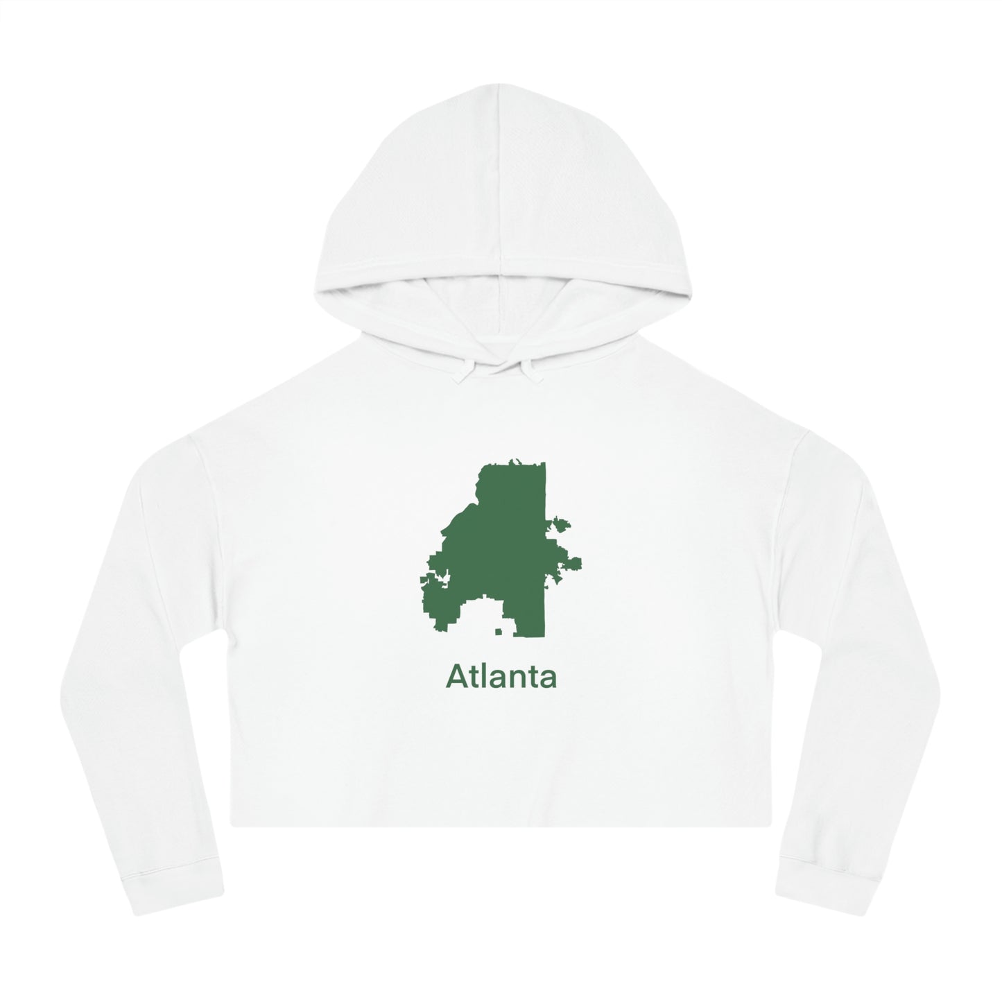 Atlanta Green Women’s Cropped Hooded Sweatshirt