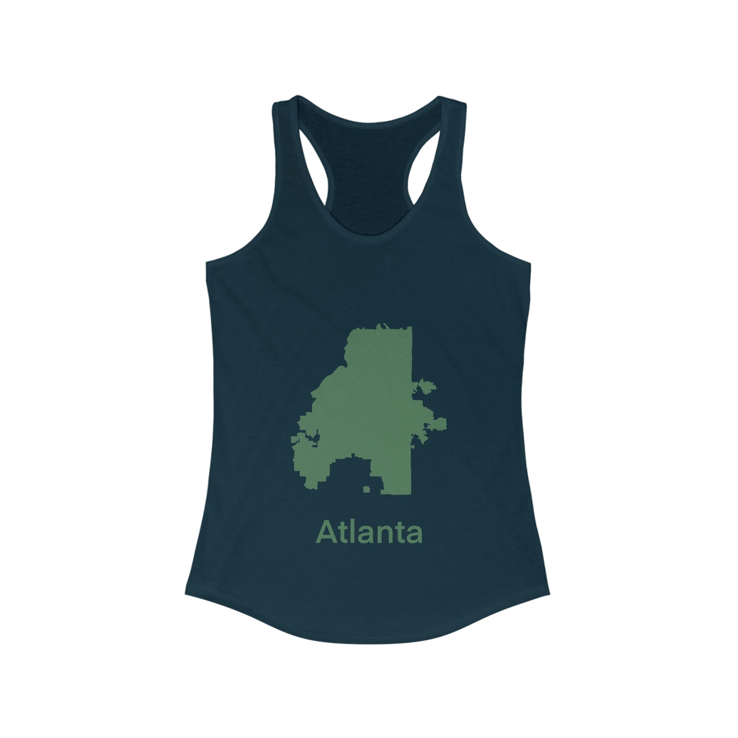 Atlanta Green Mint Women's Ideal Racerback Tank