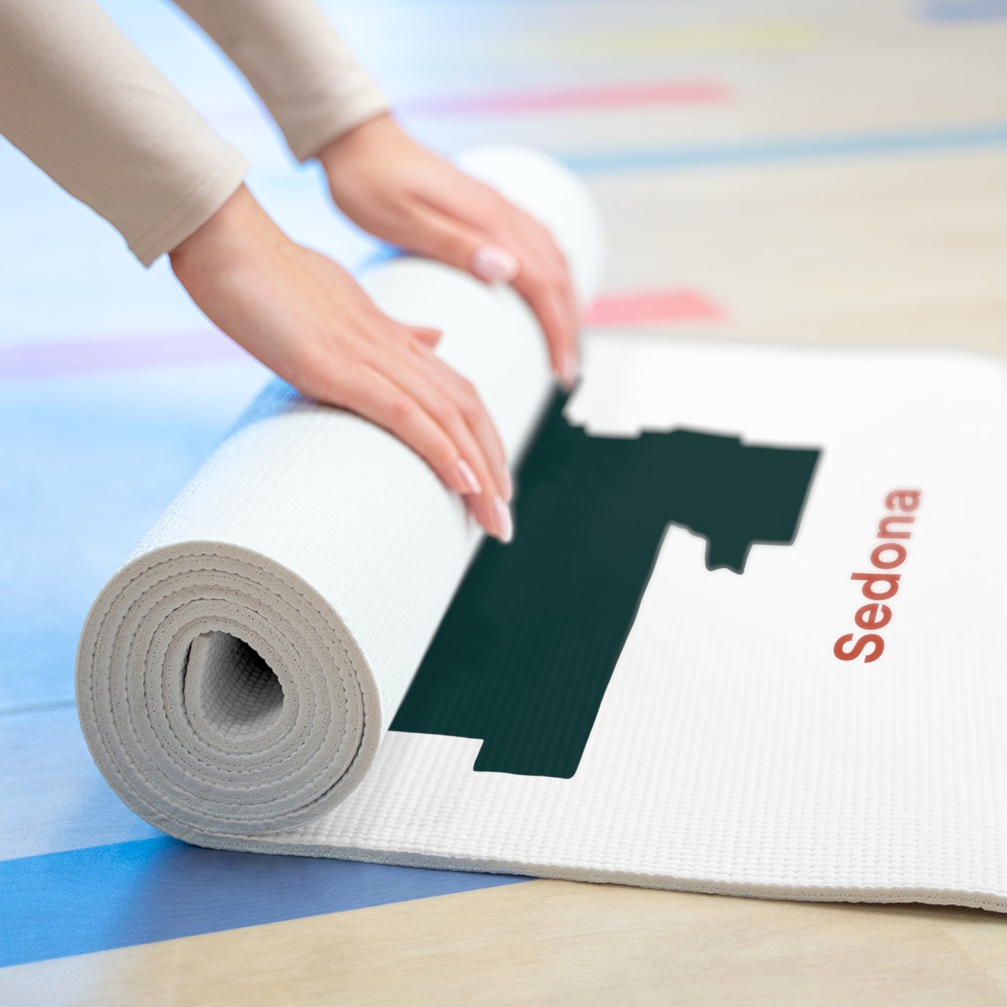 Foam Yoga Mat Sedona Plain Green