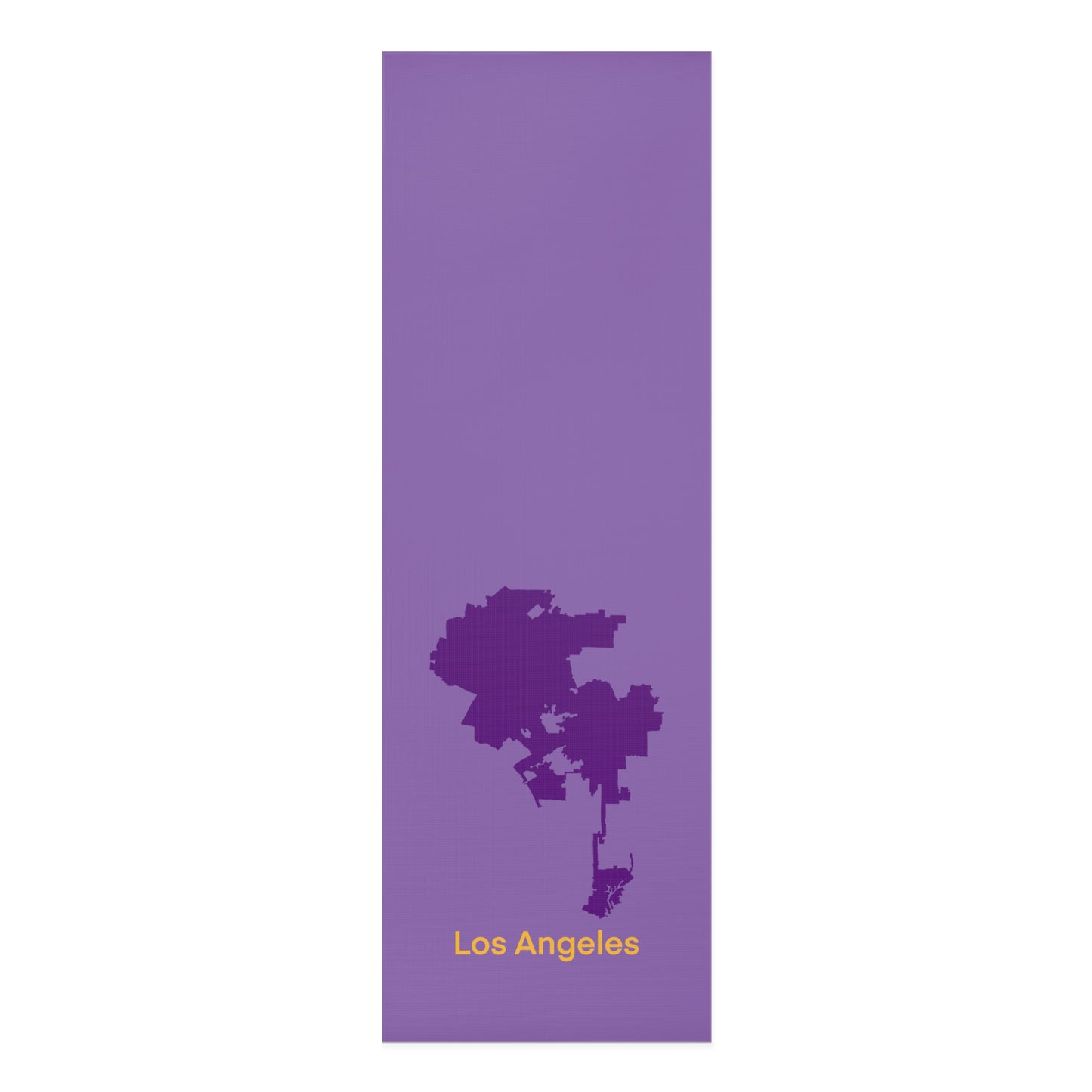 Purple Foam Yoga Mat - Los Angeles Purple Yellow