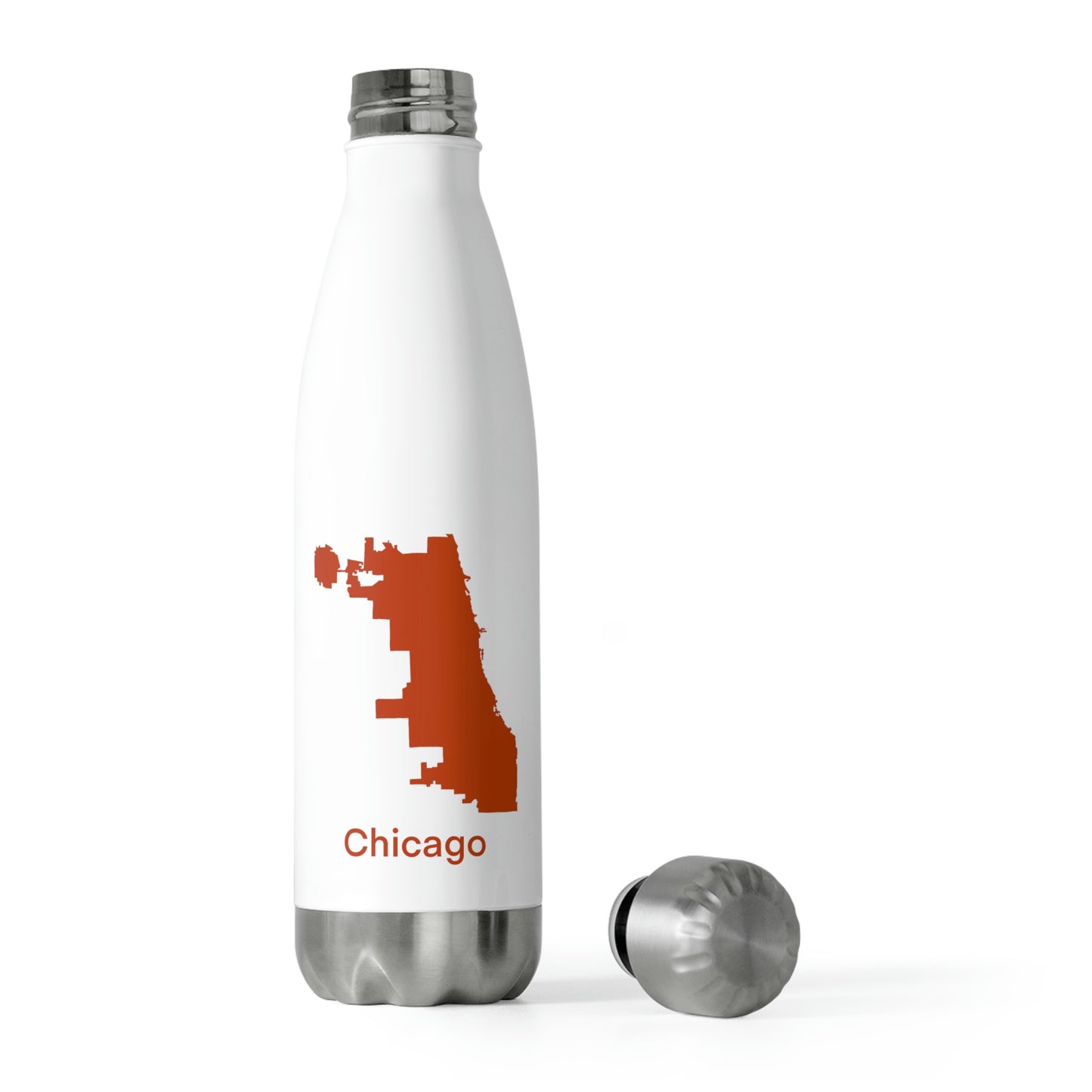 Chicago Orange Red 20oz Insulated Bottle