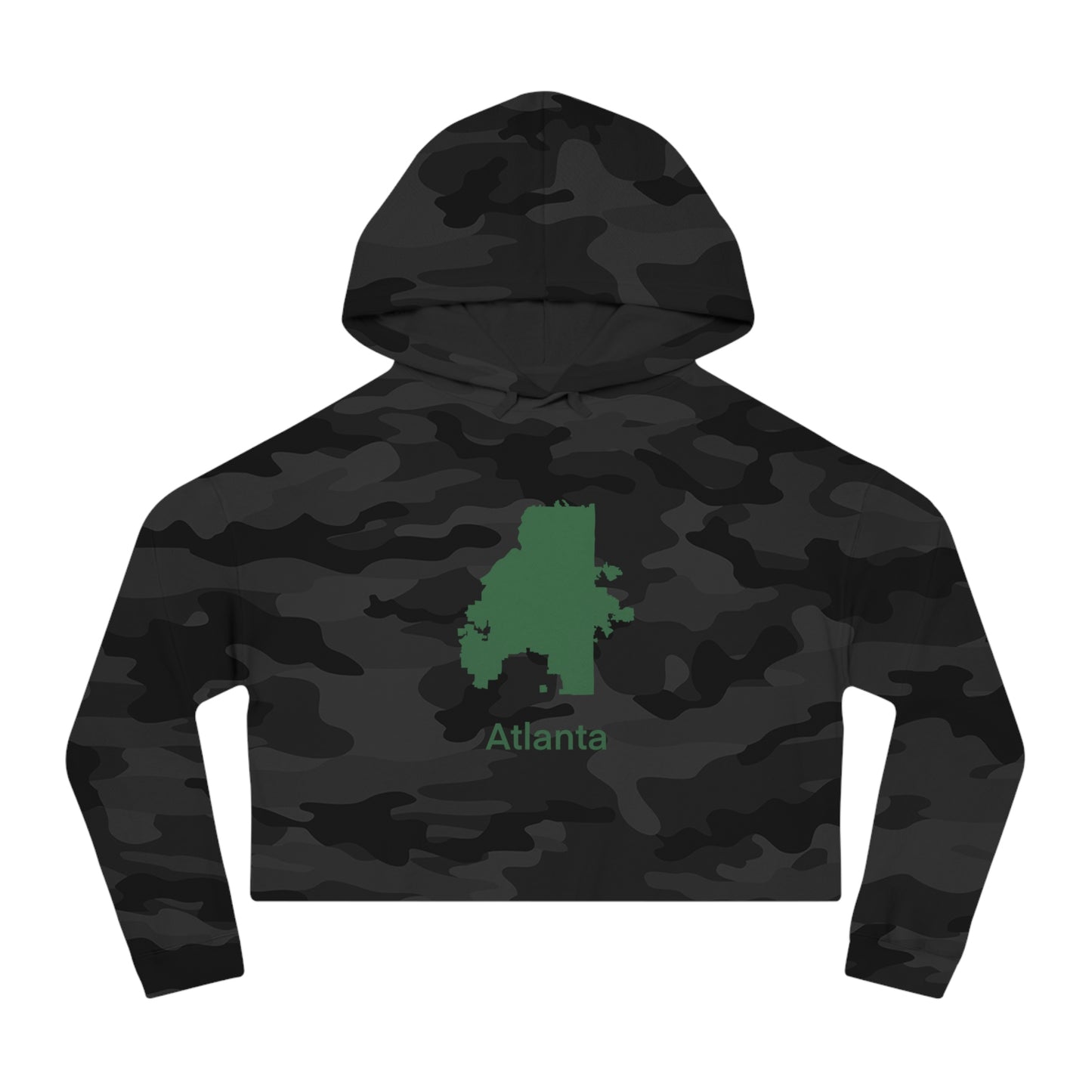 Atlanta Green Women’s Cropped Hooded Sweatshirt