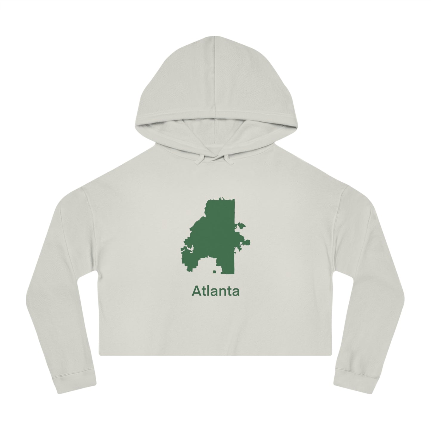 Atlanta Green Women’s Cropped Hooded Sweatshirt