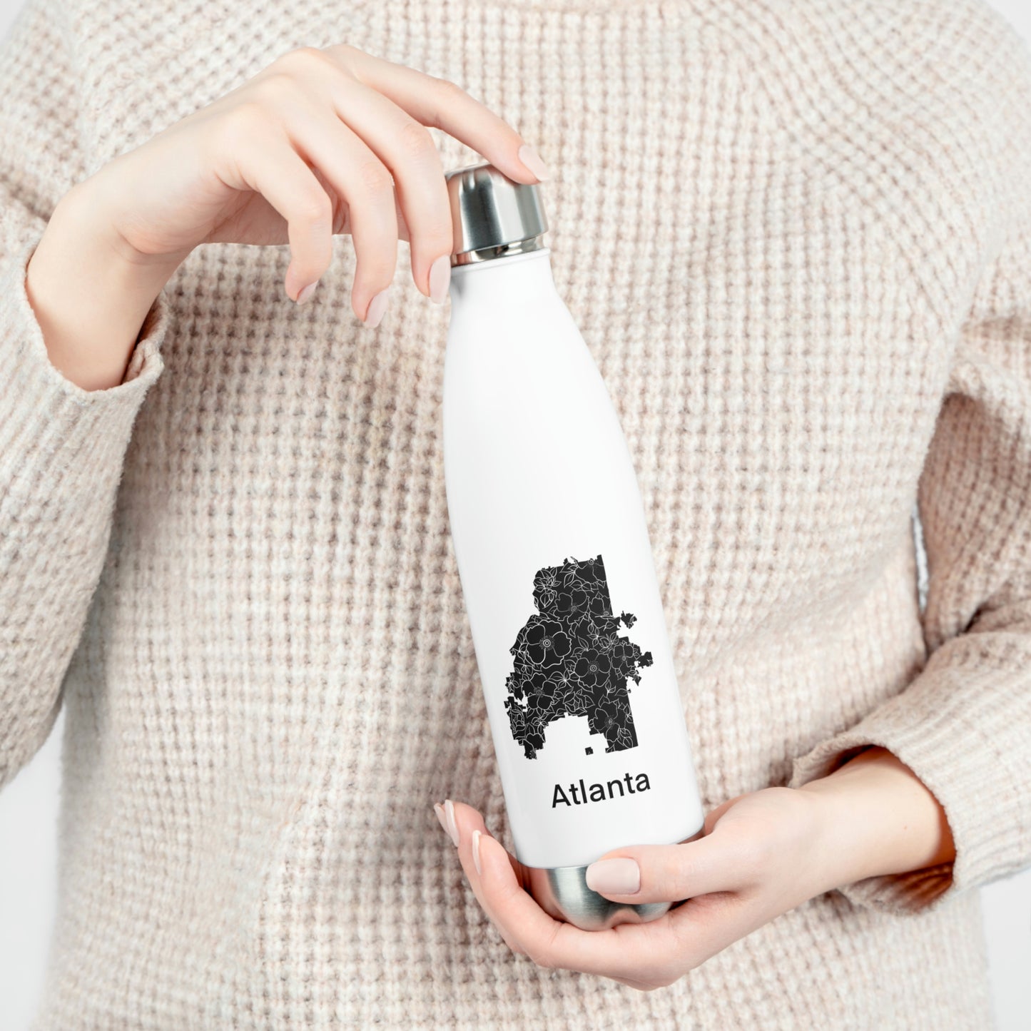 Flowering Atlanta Black 20oz Insulated Bottle