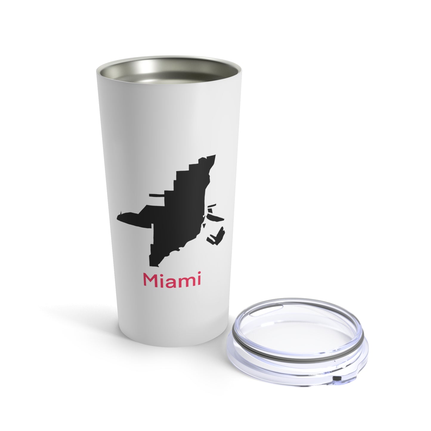 Miami in Black with Hot Pink Tumbler 20oz