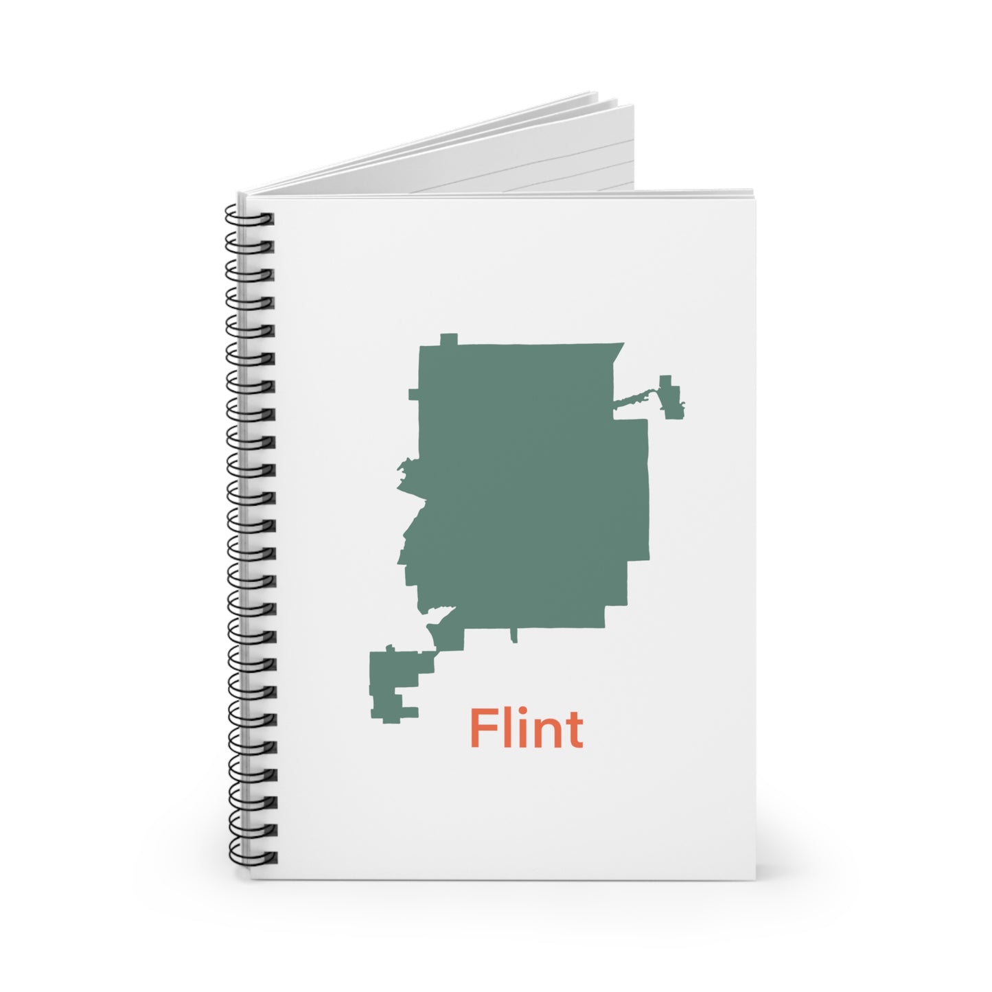 Flint in Mint Green Spiral Notebook - Ruled Line