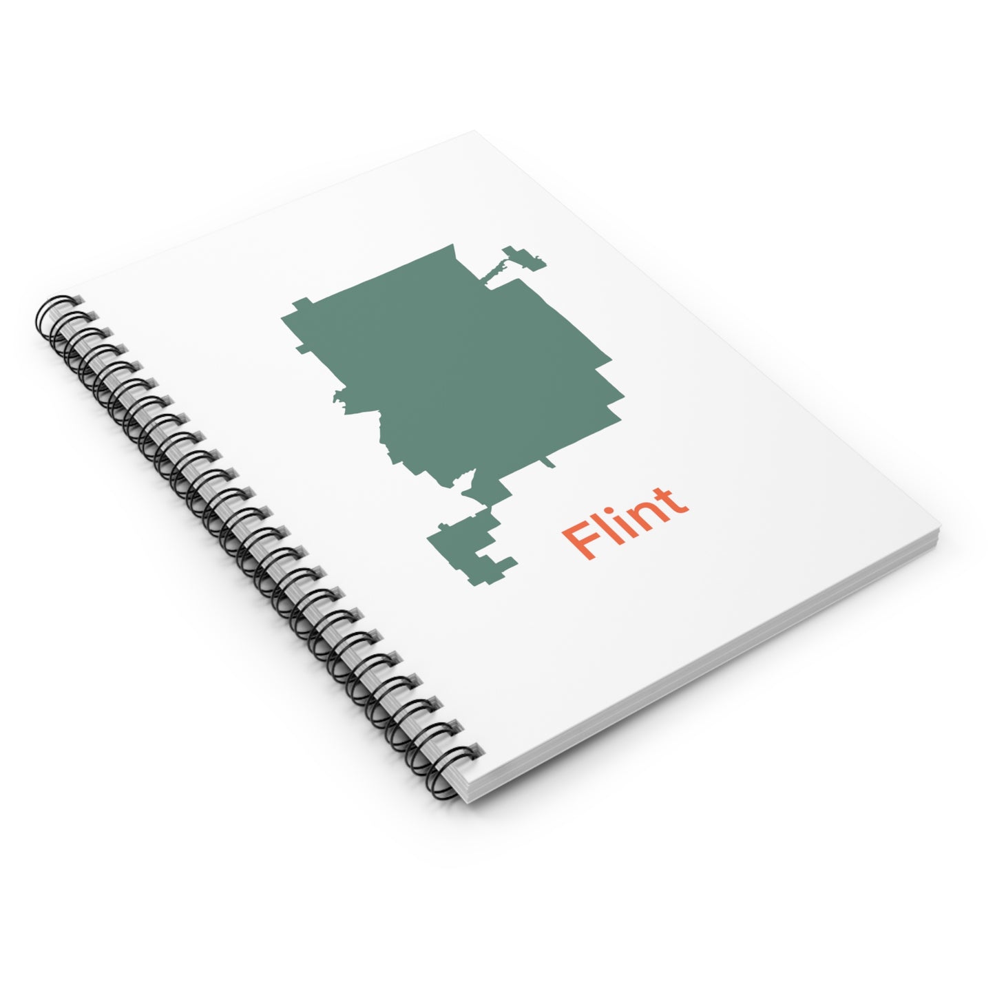 Flint in Mint Green Spiral Notebook - Ruled Line