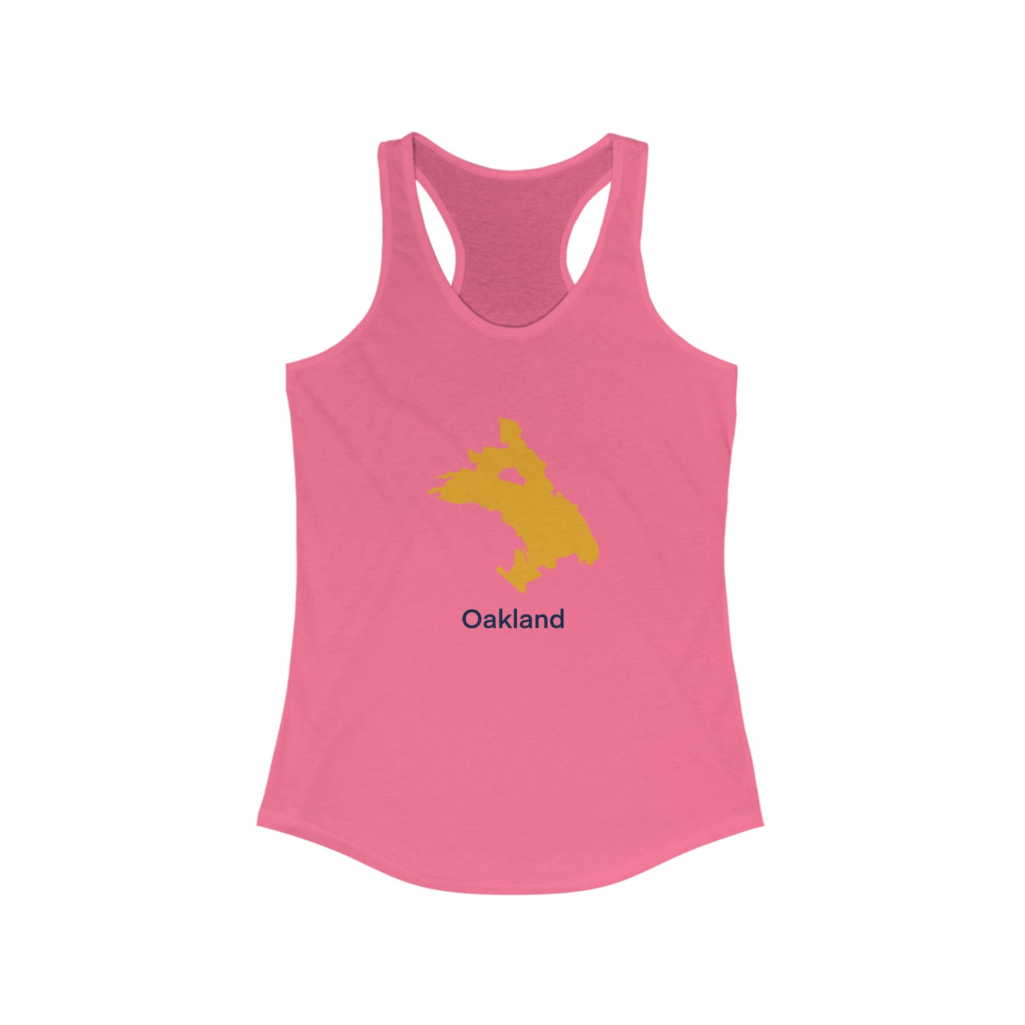 Chicago in Yellow Women's Ideal Racerback Tank