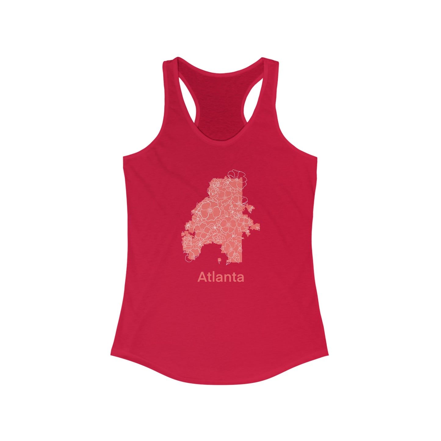 Atlanta in Bloom Women's Ideal Racerback Tank