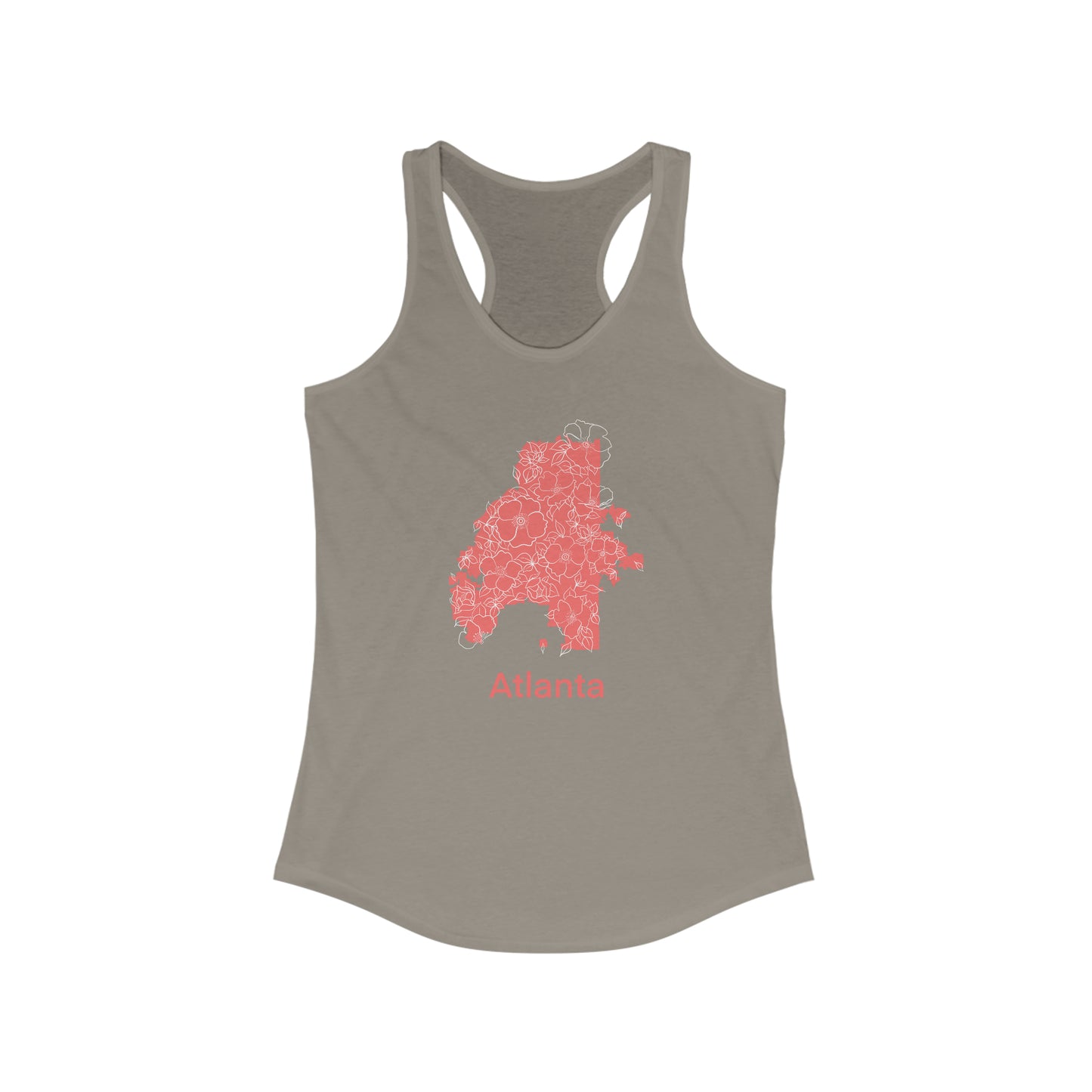 Atlanta in Bloom Women's Ideal Racerback Tank