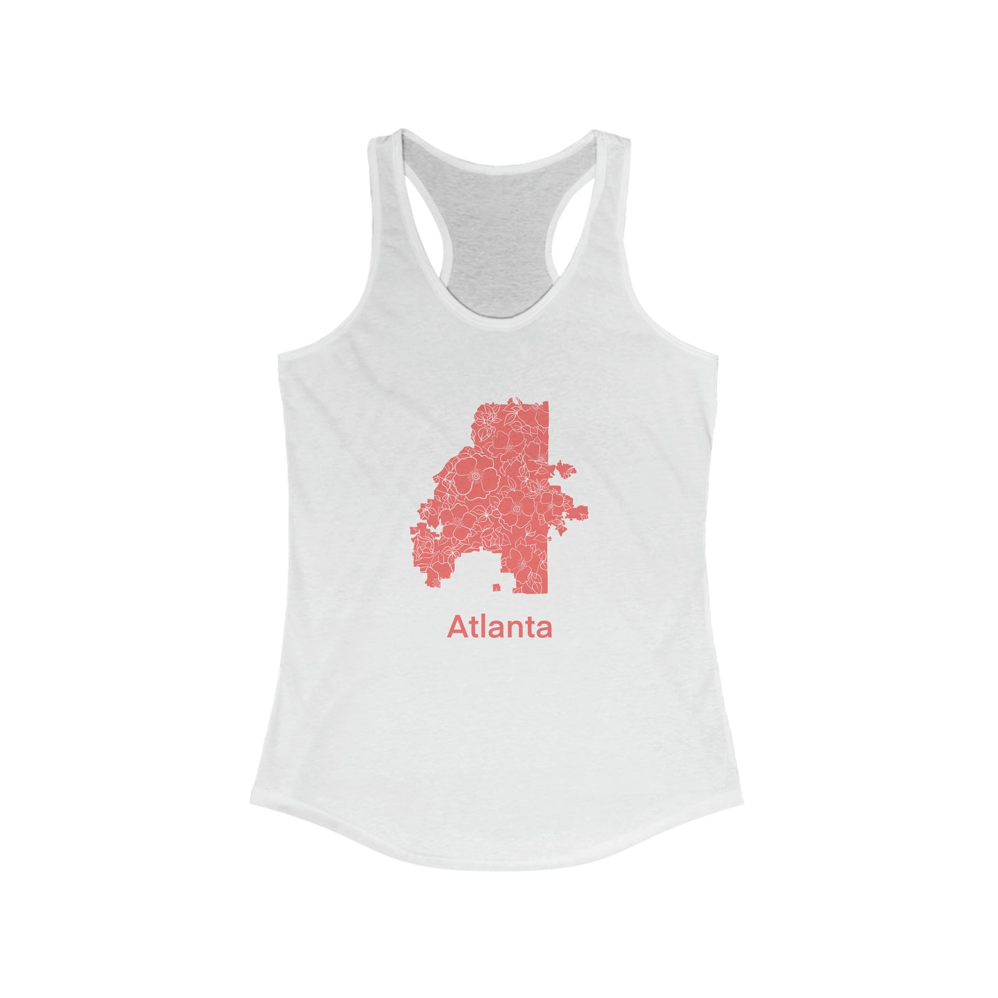 Atlanta in Bloom Women's Ideal Racerback Tank