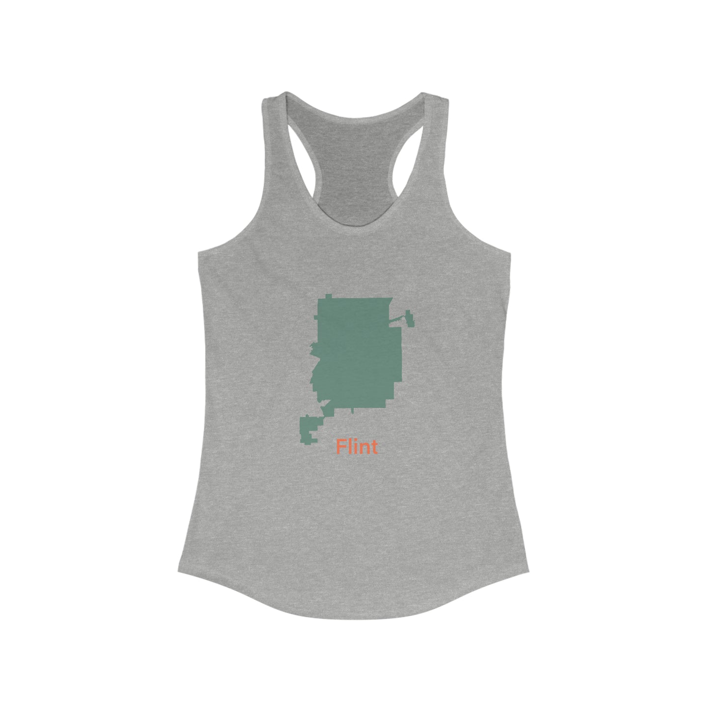 Flint in Mint Green Women's Ideal Racerback Tank