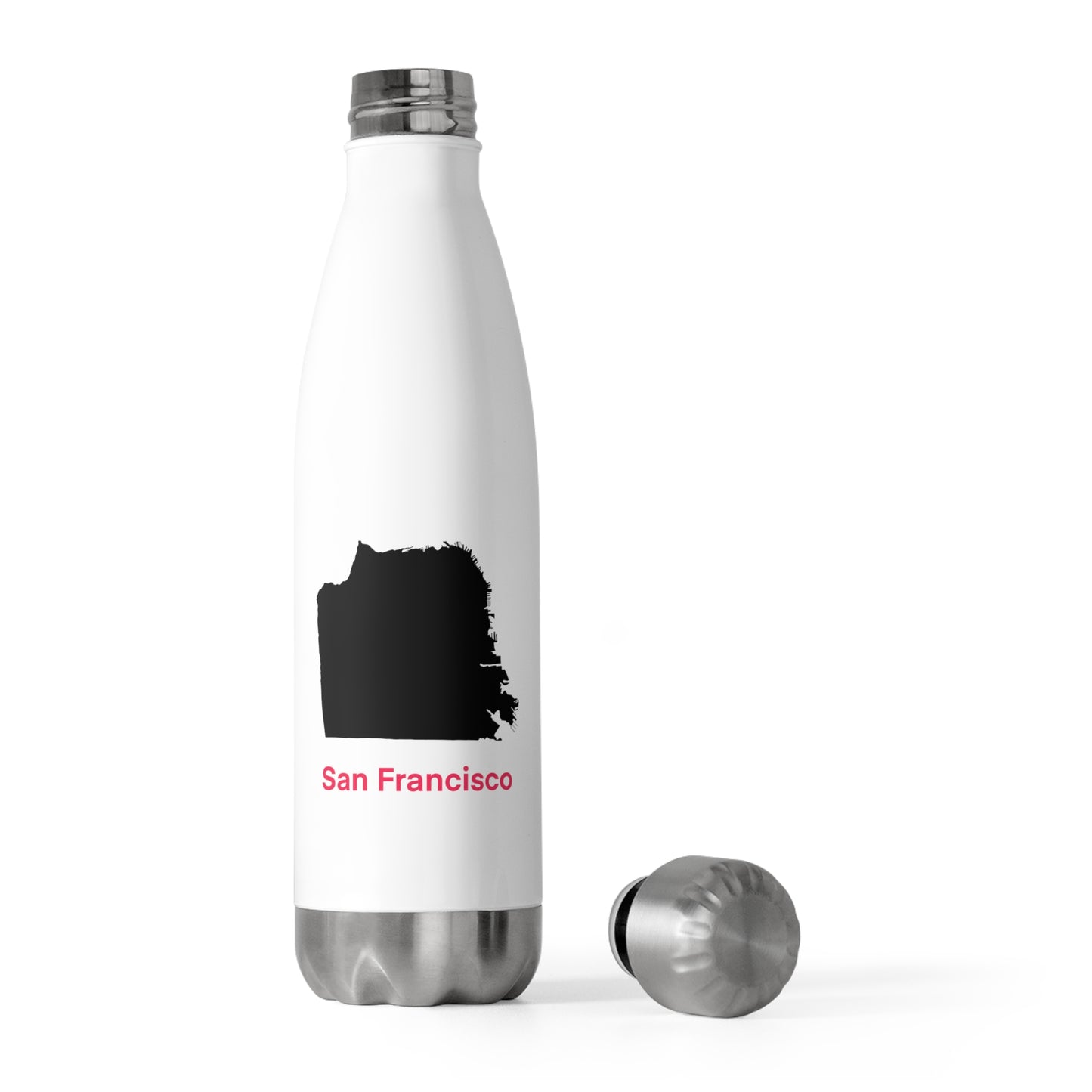 San Francisco in Black and Hot Pink 20oz Insulated Bottle
