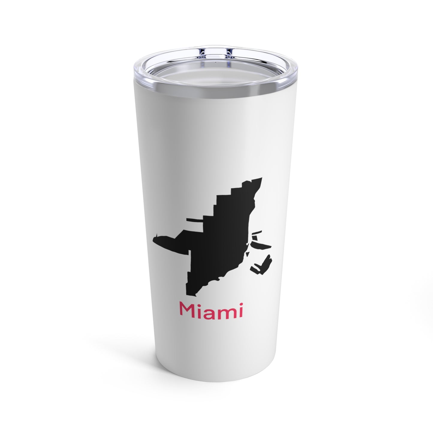 Miami in Black with Hot Pink Tumbler 20oz