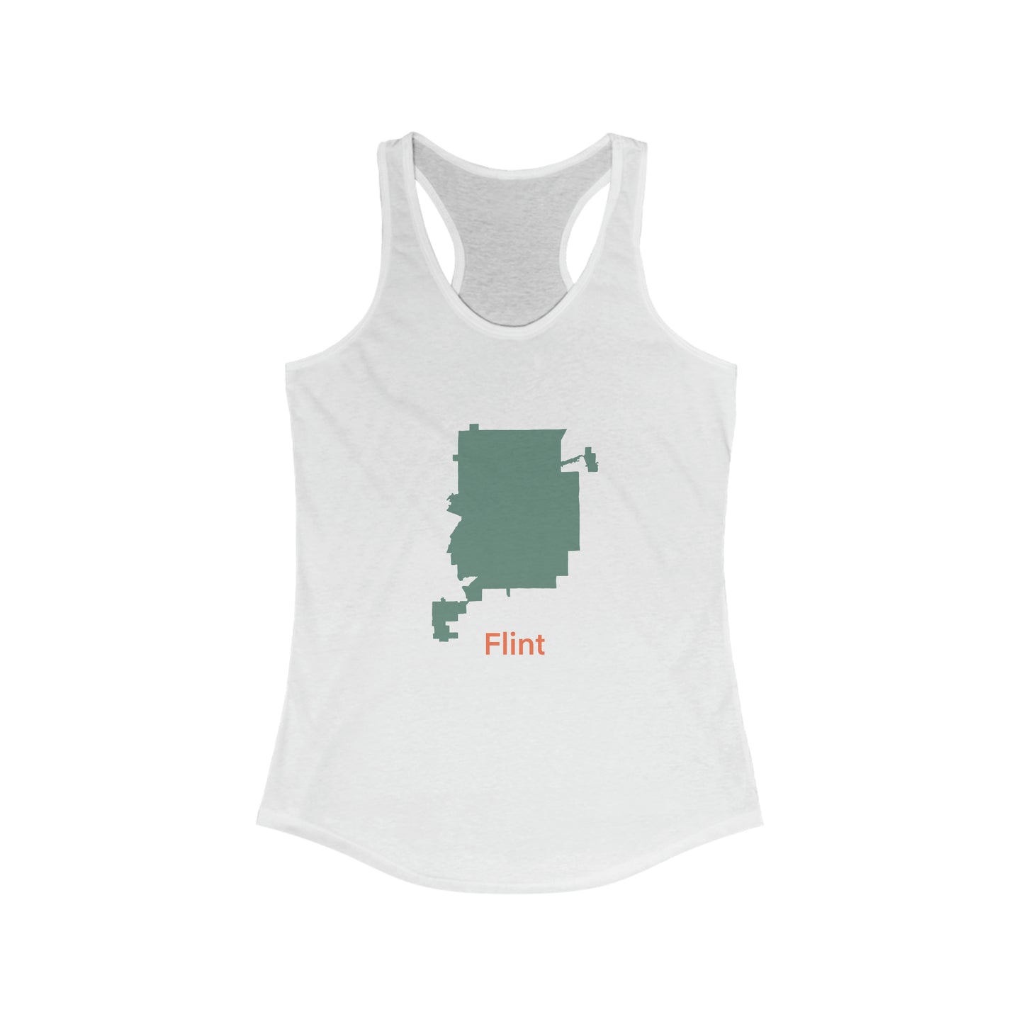 Flint in Mint Green Women's Ideal Racerback Tank