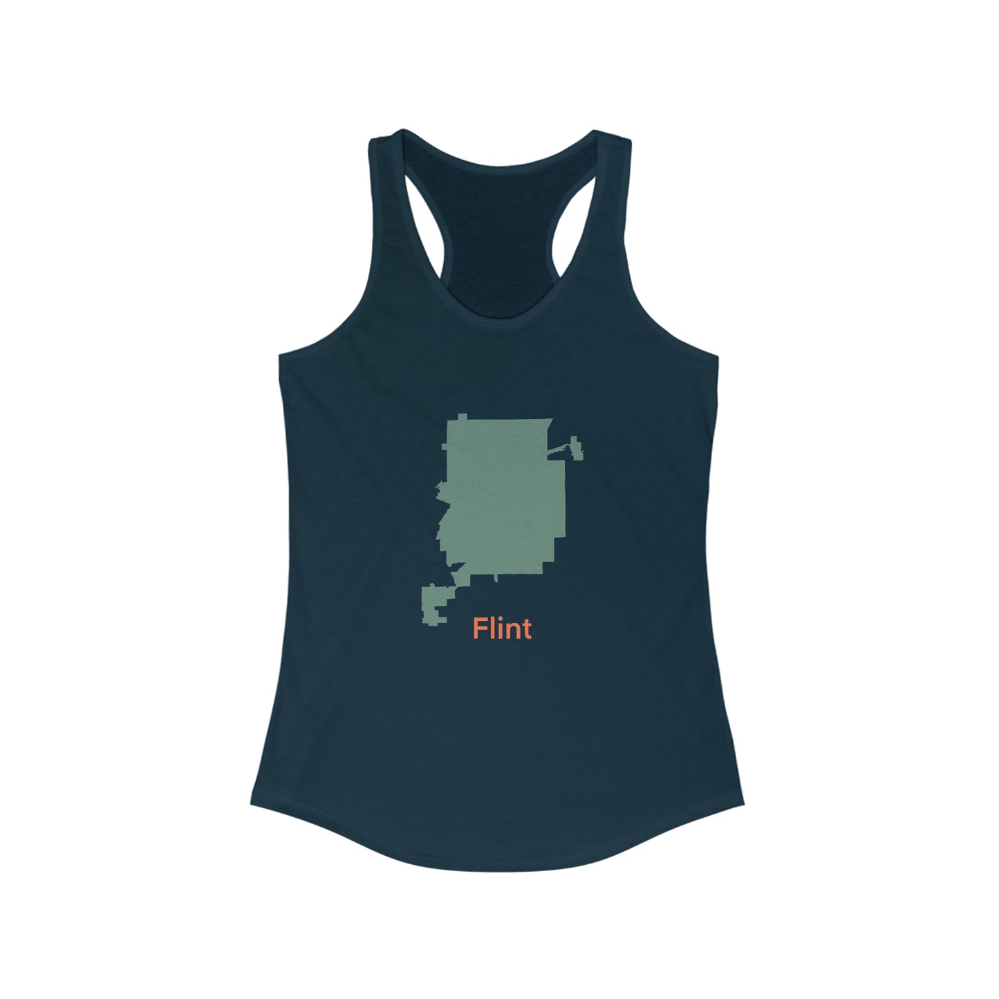 Flint in Mint Green Women's Ideal Racerback Tank