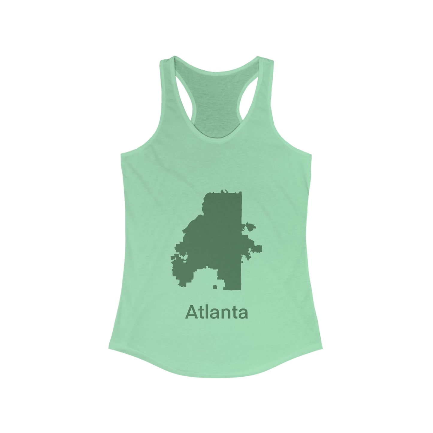 Atlanta Green Mint Women's Ideal Racerback Tank