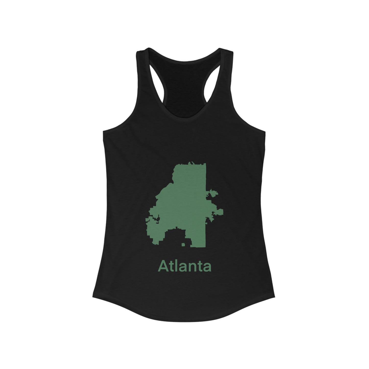 Atlanta Green Mint Women's Ideal Racerback Tank