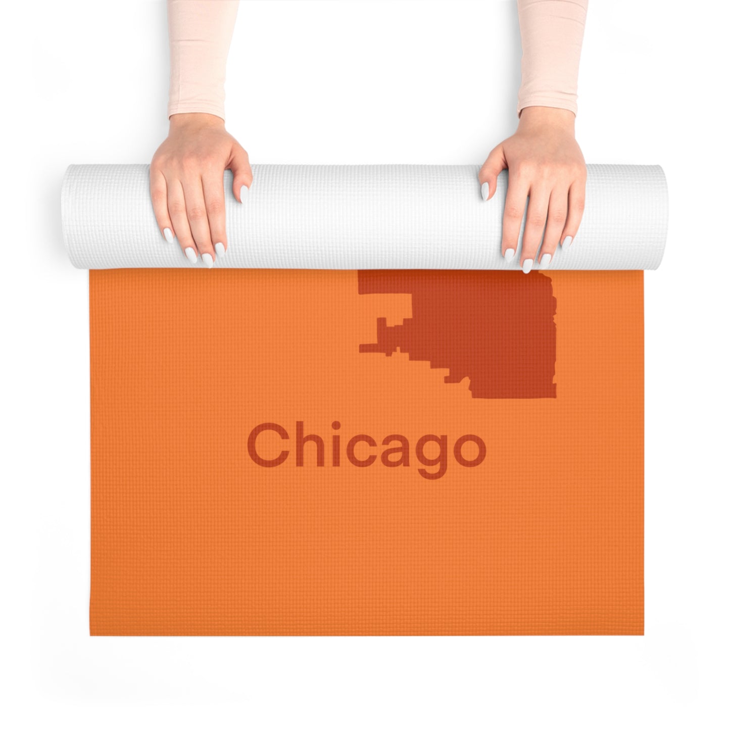 Orange Foam Yoga Mat - Chicago Burnt Orange