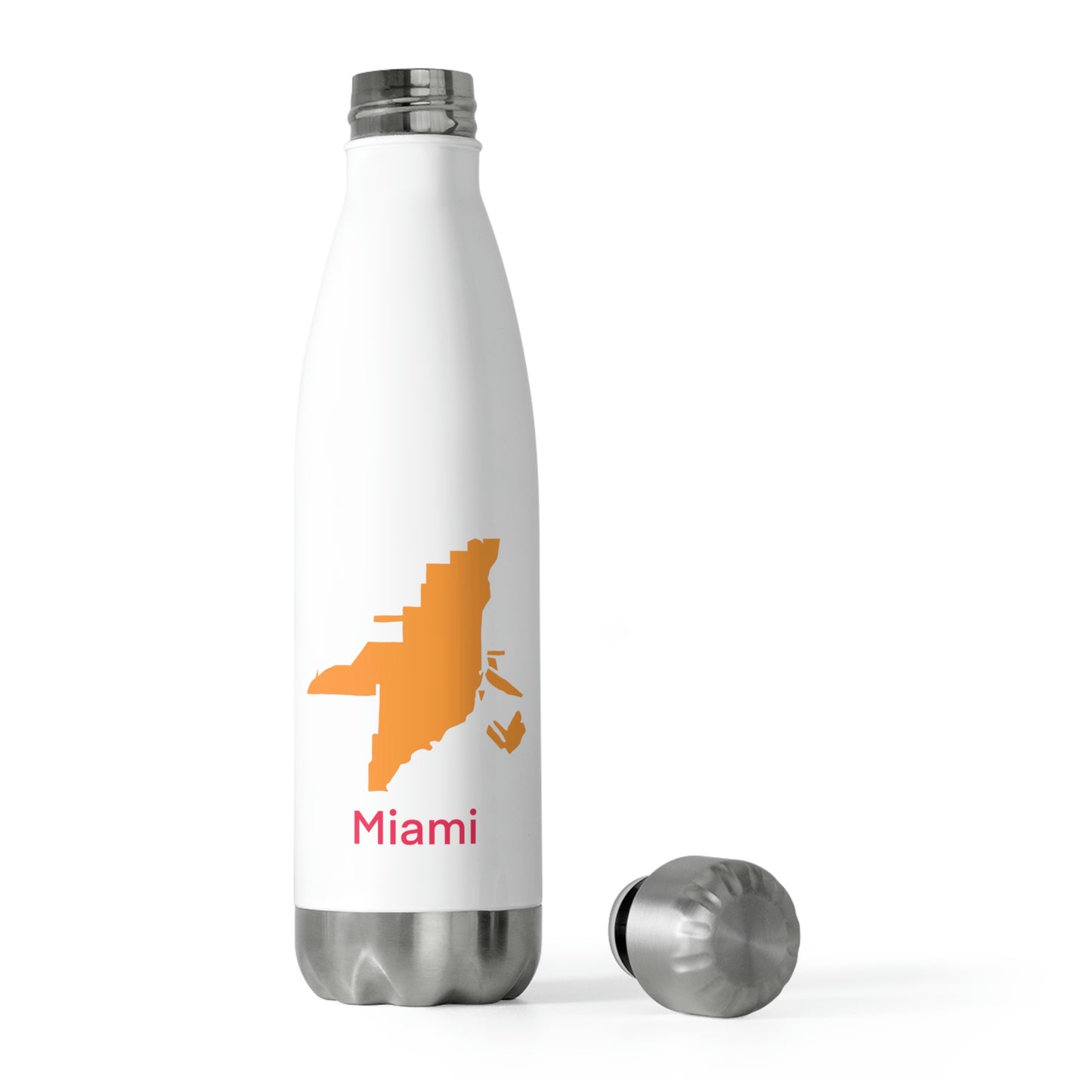 Miami Orange and Hot Pink 20oz Insulated Bottle