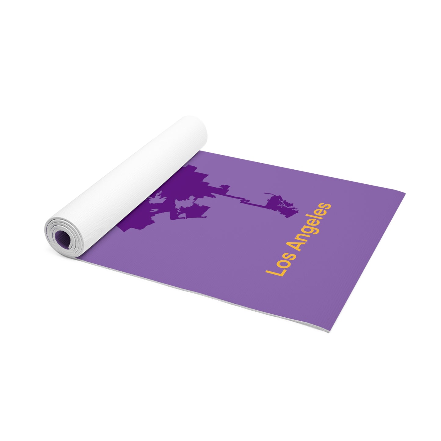 Purple Foam Yoga Mat - Los Angeles Purple Yellow