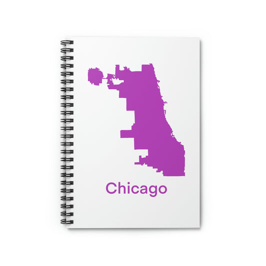 Chicago Pink Spiral Notebook - Ruled Line
