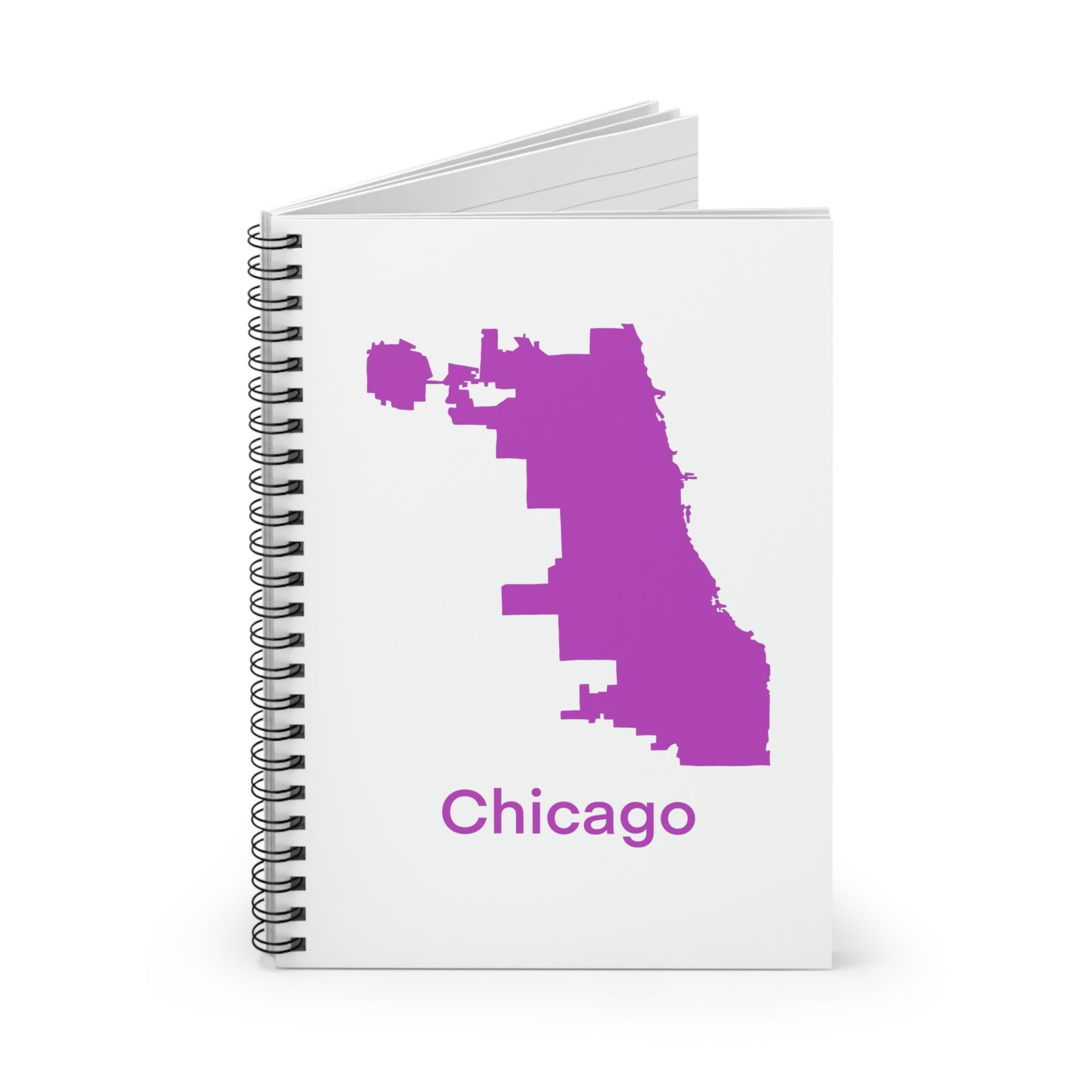 Chicago Pink Spiral Notebook - Ruled Line