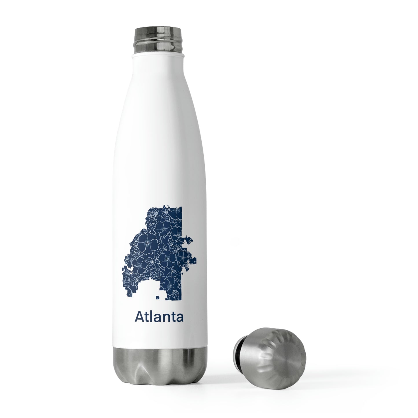 Flowering Atlanta Blue 20oz Insulated Bottle