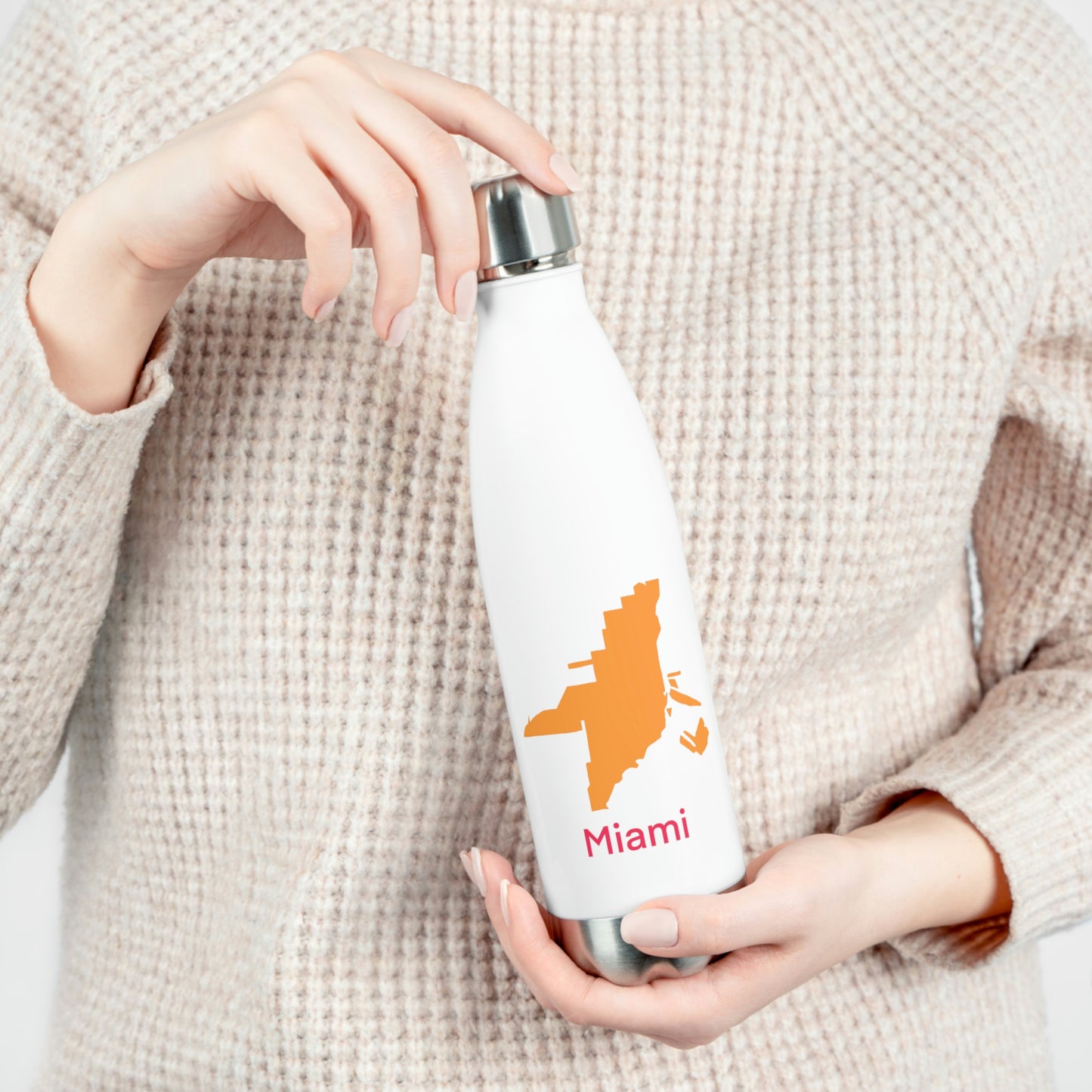 Miami Orange and Hot Pink 20oz Insulated Bottle