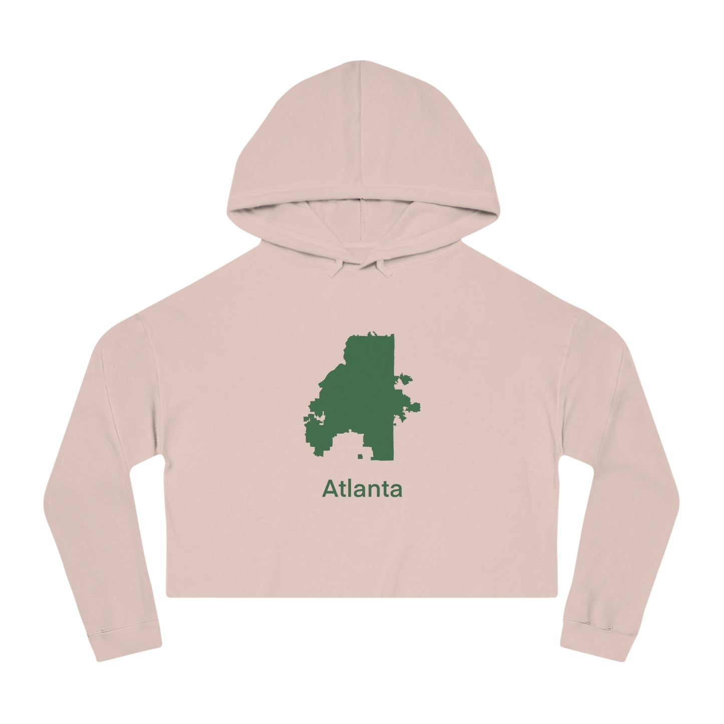 Atlanta Green Women’s Cropped Hooded Sweatshirt